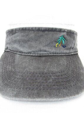Puerto Progreso MX Embroidered Palm Tree Visor Unisex Adult Beach Vacation Hat
